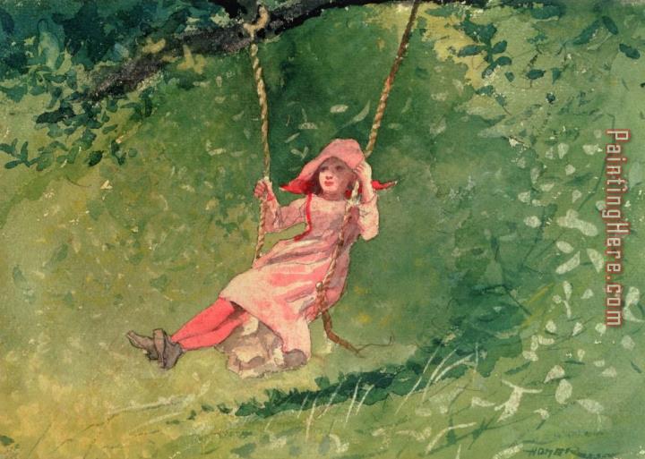 Winslow Homer Girl on a Swing